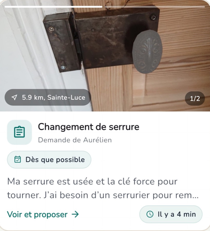 Changement de serrure